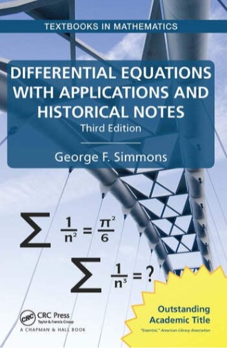 Differential Equations With Applications And Historical Notes, 3rd Edition